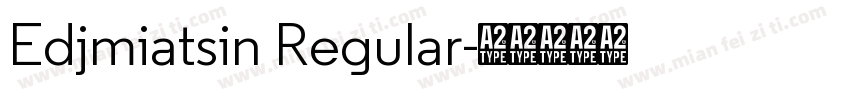 Edjmiatsin Regular字体转换